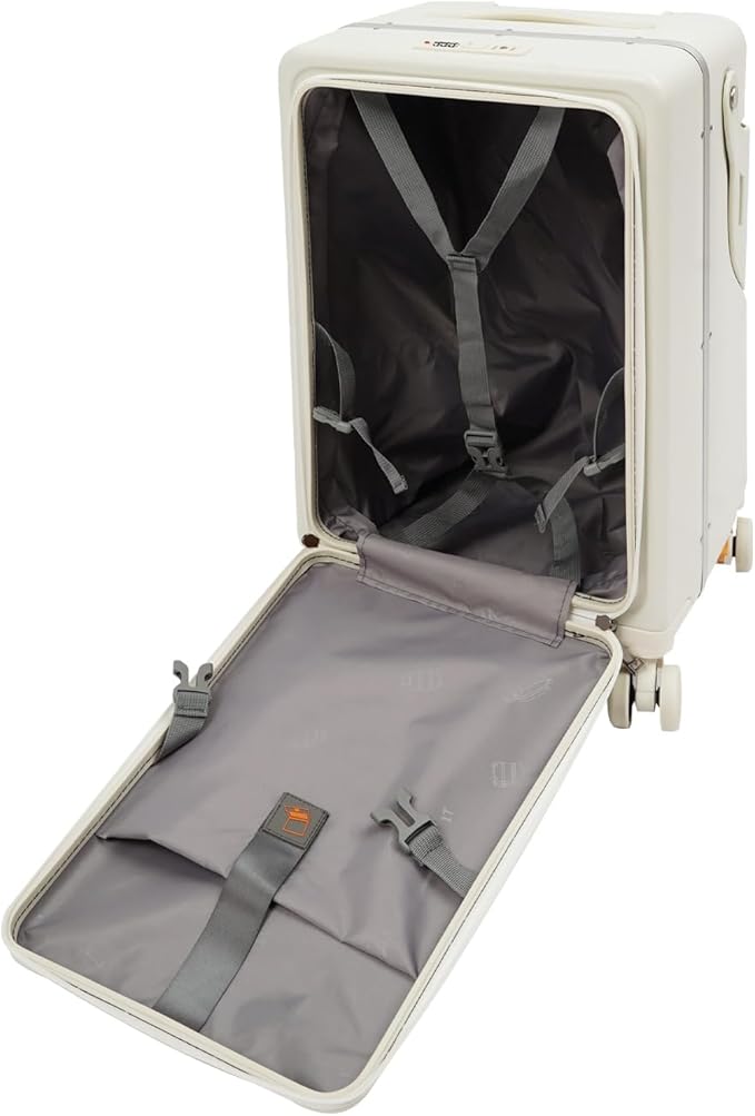 Kids Ride-on Luggage with Foldable Back Rest, 22" Carry On Luggage Travel Trolley Case with Seat for Children, Top Opening Suitcase with Spinner Wheels and Lock (White, 22 Inch)