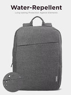 Lenovo Casual Laptop Backpack B210 - 15.6 inch - Padded Laptop/Tablet Compartment - Durable and Water-Repellent Fabric - Lightweight - Grey