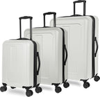 Expandable Hardsided Spinner (Light Grey, 3 Piece Set (28", 24", 19")