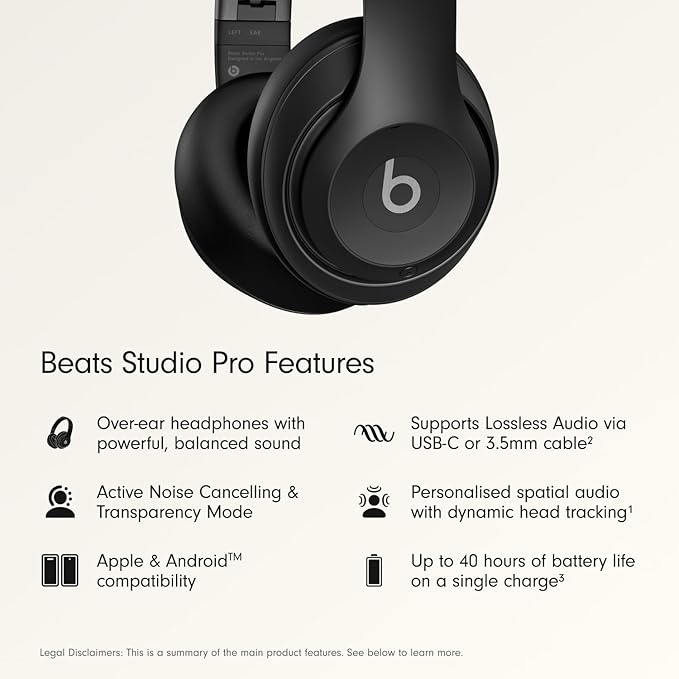 Beats Studio Pro with AppleCare+ for Headphones (2 Years) - Black