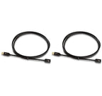 Amazon Basics 2-Pack USB 3.0 Extension Cable, A-Male to A-Female, 4.8Gbps High-Speed, Gold-Plated Connectors, 6 Foot, Black