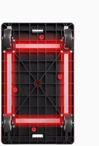 Folding Hand Truck, Platform Trolley with Swivel Wheels, Portable Flatbed Cart for Office Moves, Versatile Folding Dolly for Easy Transport