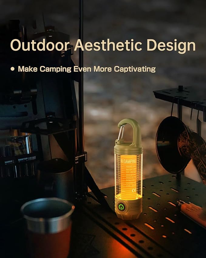 LED Camping Lights,Rechargeable Camping Lantern, 3-in-1 LED Lantern with 1000 Lumens, Led Lantern,Waterproof & Portable, SOS & 3 Light Modes for Emergency, Outdoor, Hiking, Power Outages,Night Walking