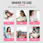 LYSIAN Slim Fit Foam Ear Plugs for Small Ear Canals, 100 Pairs 35dB SNR Noise Reduction Earplugs for Sleeping, Study, Snoring and Quiet Time, Women, Teens, Pink