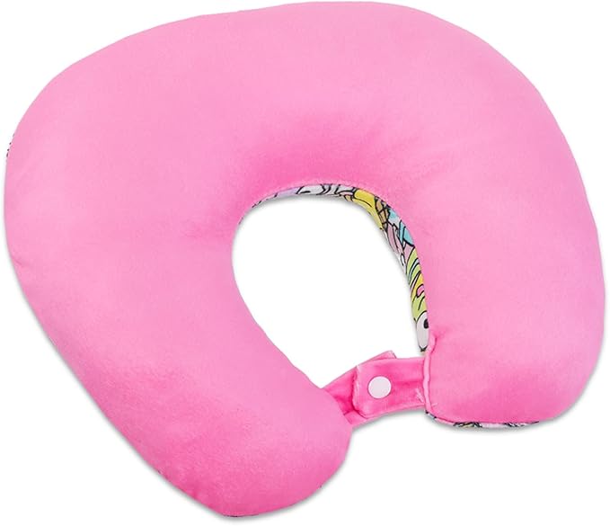 SANRIO Hello Kitty Neck Pillow and Blanket Set - Bundle Hello Kitty Boba Travel Neck Pillow, Hello Kitty Fleece Blanket, Stickers, More | Hello Kitty Travel Accessories