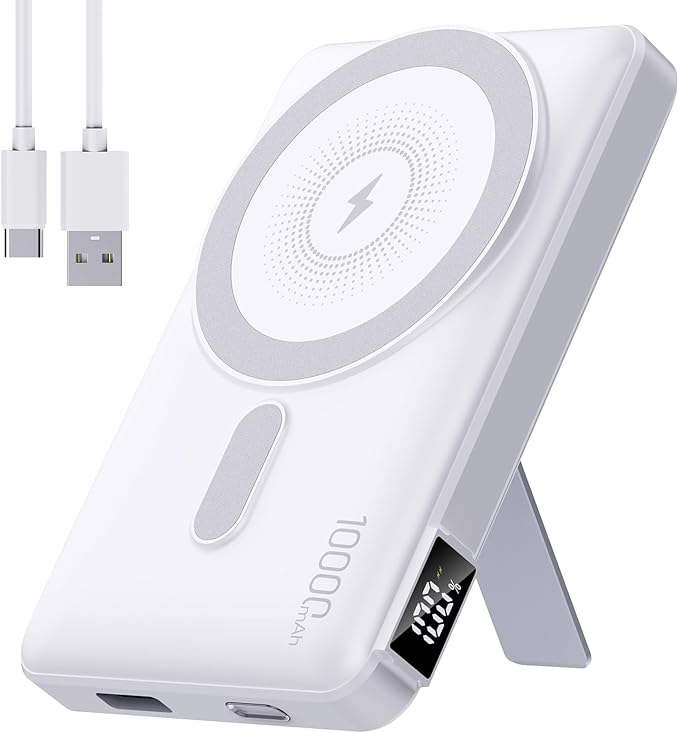 2026 Latest Magnetic Wireless Portable Charger Power Bank - 10000mAh 22.5W PD Fast Max Charging with Built-in LED Display, Magnetic Battery Pack for iPhone 17/16/15/14/13/12/Pro/Mini/Pro Max