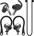 A-Focus Galaxy Buds 3 Pro Anti-Slip Kit Replacement Ear Hooks Sport Ear Tips Non-Slip Silicone Eartips and Covers Gel Wings Ergonomic Design Strap Compatible with Samsung Galaxy Buds 3 Pro Black