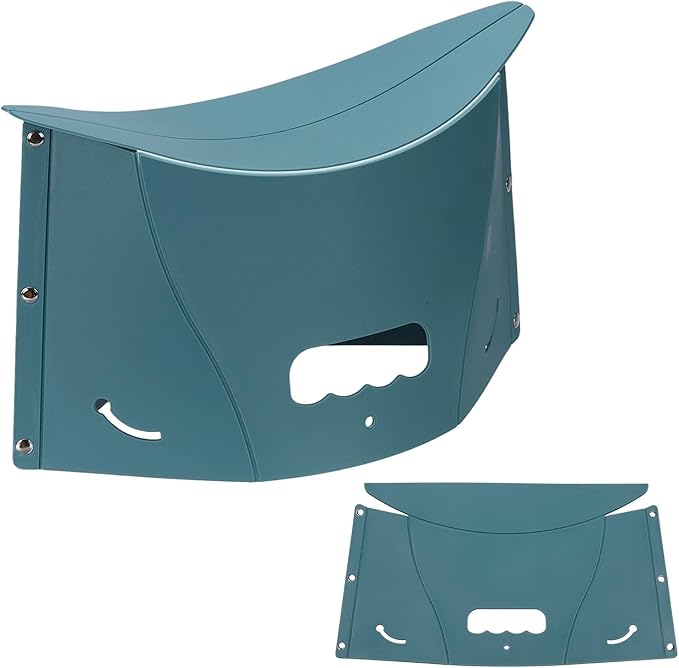 PATIKIL Travel Foot Rest, Portable Airplane Footrest with Handbag Function Lightweight Foldable Foot Stool to Relieve Back & Knee Pain for Long Flight Outdoor Camping, Dark Green