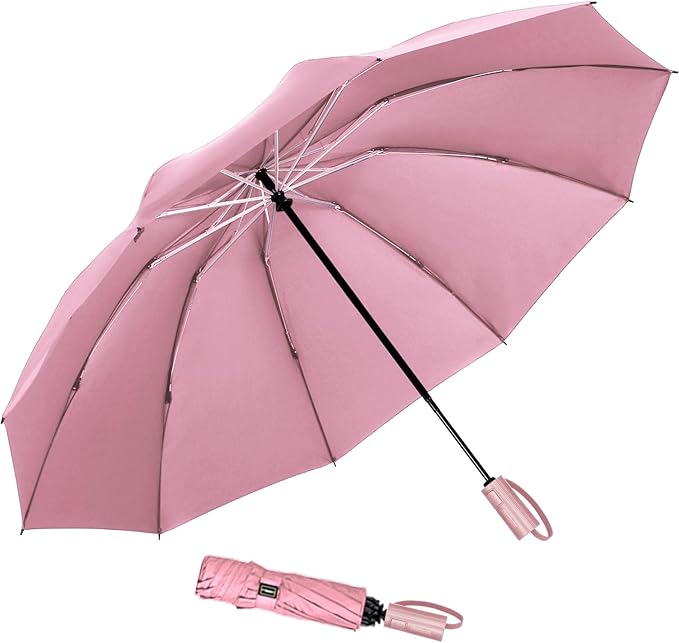 LANBRELLA Umbrella Windproof Compact Travel Umbrella Auto Open Close for Rain