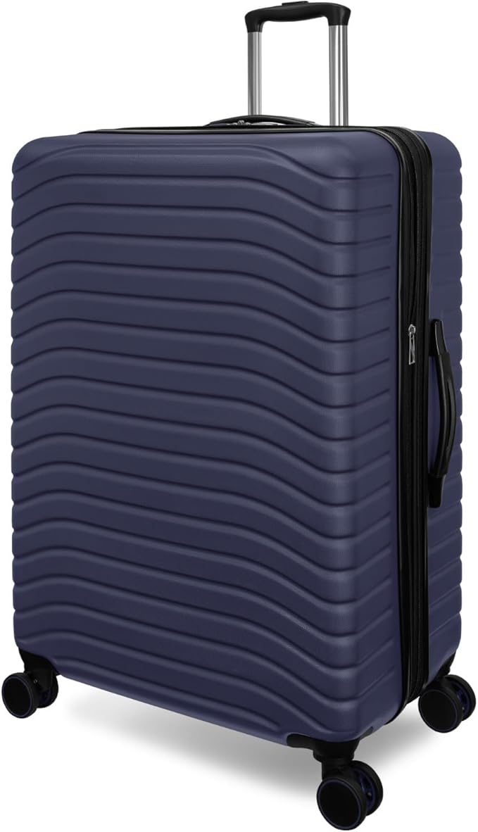 Everest Expandable Hardsided Spinner (Navy, 28-Inch Checked Large)