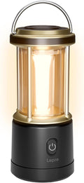 Lepro 1100LM Battery Powered LED Camping Lantern, Waterproof Tent Light with 5 Light Modes, Camping Essentials, Portable Lantern Flashlight for Camping, Emergency Light, Power Outage, Not Rechargeable