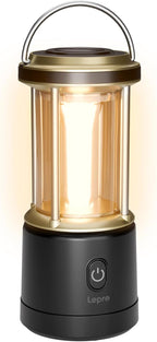 Lepro 1100LM Battery Powered LED Camping Lantern, Waterproof Tent Light with 5 Light Modes, Camping Essentials, Portable Lantern Flashlight for Camping, Emergency Light, Power Outage, Not Rechargeable