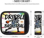 2 Pack Luggage Handle Wrap with Travel Tags - Non-Slip Protective Cover Soft Handle Grips Covers for Suitcase(Graffiti Basketball)