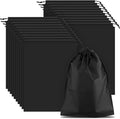 COIDEA 20 Pack Black Shoe Bags for Travel, 15.7" x 11.8", Waterproof Portable Drawstring Travel Shoe Storage Bags