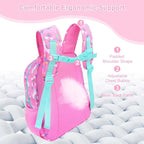 RHCPFOVR Kids Backpack for Girls - Girls Backpack 3-8 Ages Unicorn for Kids 15 Inch School Bookbag for Kindergarten Elementary School Bookbag for Girl 1st 2nd Grade