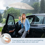 TOPSAIL 45in Compact Inverted Folding Umbrella for Travel Wind-resistant, Anti-rebound & Safe Collapsing, Portable & Sturdy Windproof Reverse Umbrellas for Rain
