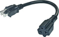 [4 in 1] 15 Amp Household AC Plug to 20 Amp T Blade Adapter,5-15P to 5-20R, 6-15R, 6-20R, 4 in 1 AC Power Adapter