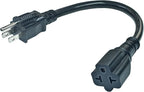 [4 in 1] 15 Amp Household AC Plug to 20 Amp T Blade Adapter,5-15P to 5-20R, 6-15R, 6-20R, 4 in 1 AC Power Adapter