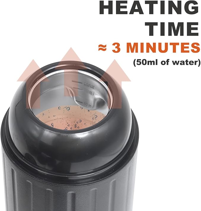 Portable Espresso Coffee Maker, Travel Coffee Maker for Camping, 2-in-1 Self-Heating Electric Espresso Maker, USB-C,Ground Coffee & Capsule (Ns&DG) Camping,RV, Hiking, Office