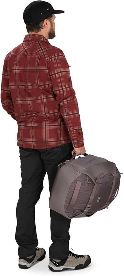 Osprey Sojourn Porter 30L Travel Backpack - Carry-On Compliant Luggage with StraightJacket Compression and Padded Laptop Sleeve - Durable Pack for International or Urban Travel, Graphite Purple