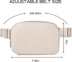 Belt Bag for Women Fanny Pack Crossbody Bags for Women Fashion Waist Packs with Adjustable Strap Gifts for Teen Girls Women Men (Beige)