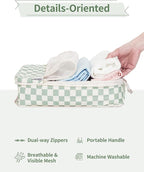 Narwey 6 Set/5 Set Compression Packing Cubes for Travel Kids Women Carry on, Packing Organizers Bag for Backpack Luggage Suitcase Duffle Bags
