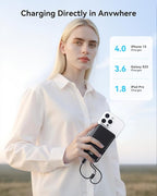 Kuulaa Portable Charger with Built in Cables 20000mAh, Travel Power Bank with LED Display, 22.5W Fast Charging Battery Pack for iPhone 17 16 15 14 13 12 Android