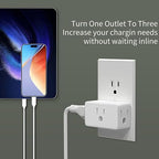 HITRENDS - Multi Plug Outlet, 3 Outlet Wall Plug Expander, 15A Outlet Splitter, Suitable for Living Rooms and Bedrooms (3 Pack)