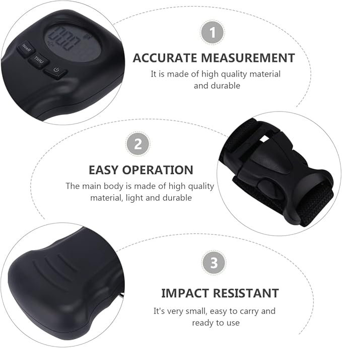 BESPORTBLE Digital Luggage Scale Portable with Backlit LCD Display Handheld Travel Weight Scale for Suitcases and Postal Use Compact Design with Nylon Strap Measures up to 110Lb/50Kg