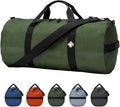 44L Daily Duffel Bag, Heavy-Duty Gear Bag, 1050D Tuff Cloth, Diamond Ripstop, Reinforced Stitching - Green (12" x 24")