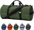 44L Daily Duffel Bag, Heavy-Duty Gear Bag, 1050D Tuff Cloth, Diamond Ripstop, Reinforced Stitching - Green (12" x 24")