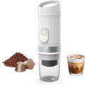 Portable Electric Espresso Machine, 3 IN 1 Self-Heating Travel Coffee Maker for Ground Coffee, NS Capsule&DG Capsule, 20 Bar Portable Coffee Maker with 9600mAh Battery for RV/Hiking/Office/Camp