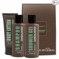 Body & Earth, Father’s Day Gifts, Birthday, Christmas Gifts for Boyfriend Husband, Gift for Men, 3PC Mens Gift Baskets, Mens Hygiene Kit, with Sandalwood Body Wash, Body Lotion and Shampoo
