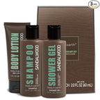 Body & Earth, Father’s Day Gifts, Birthday, Christmas Gifts for Boyfriend Husband, Gift for Men, 3PC Mens Gift Baskets, Mens Hygiene Kit, with Sandalwood Body Wash, Body Lotion and Shampoo