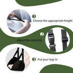 Foot Hammock, Perfect Airplane Foot Hammock to Relax Your Feet - Travel Essentials Comfy Foot Hanger Plane Footrest for Long Trip (Rose red)