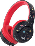 iClever BTH27 Toddler Headphones for 2+ Year Old-CPC Certified, 75/80dBA Safe Volume Limited, 74H Playtime, Bluetooth 5.4, BPA Free, Kids Bluetooth Headphones Aux Cord for Travel iPad, Black