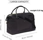 ESVAN Travel Tote Duffel Gym Bag,Weekender Overnight Carry-on Tote Crossbody Bag with Wet Pocket and Trolley Sleeve Upgraded