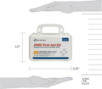 First Aid Only 90754 Bulk ANSI A 10-Person Emergency First Aid Kit for Home, Work, and Travel, 71 Pieces