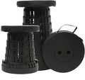 JAEMEYEM Upgraded Collapsible Stool Chair, Folding Stool, Lightweight, Sturdy, Adjustable, Portable, Foldable Seat Stools for Outdoor Camping Fishing Hiking BBQ