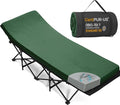 CYMULA Camping Cot Mattress 2in Memory Foam Sleeping Pad,Soft Warm Non-Slip Camping Mattress Topper with Retaining for Adults,Portable Roll up Pad for Travel（only Mattress）
