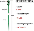 200 PCS 6 inch Green Zip Ties with Screw Hole 70lbs Mountable head Cable Ties Straps Multipurpose Heavy Duty Nylon Cable Zip Ties with Screw Mounting Hole