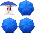 3 Pack Umbrella Hat, Sports Head Umbrella Hats for Adult Women, 26" Diameter Folding Waterproof Rainbow Fishing Headwear for Outdoor Party Beach Hiking