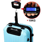 Portable Handheld Accurate High Precision Digital Travel Suitcase Luggage Weighing Electronic LCD Display Scale with Strap Upto 110 Pound Selectable Weigh Units