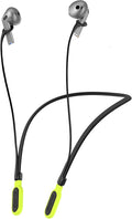 HALLJOY for Galaxy Buds 4/4 Pro/Buds 3/3 Pro Strap Neckband, Anti-Lost Accessories, Support Volume Control, Ergonomic Design, Fit Airpods Pro 3/2/1, Airpods 4, 3, 2, 1, Black Band/Yellow Tip
