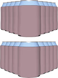 PartyPrints 1000 Pack Dusty Rose Blank Can Cooler Sleeves, Customizable Bulk Can Coolers, Extra-Thick Collapsible Drink Insulator Sleeve, Beer Can Coolers for Party Beverages