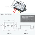 Walfront Step Down Volt Converter AC 10-28V to DC 12V Converter AC-DC Step Down Power Module (3A, Black, 2-Pin, Type A)