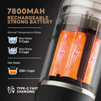 Portable Espresso Machine For Travel, USB-C Charging, Self-Heating Electric Espresso Maker, 19 Bar Mini Coffee Maker On the Go For Camping/Hiking, Ground Coffee & NESPRESSOpods (Champagne)