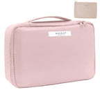 Queboom Travel Makeup Bag Cosmetic Bag Makeup Bag Toiletry bag for women and men(Pink)