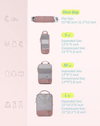 BAGSMART 6 Set /4 Set/2 Set Compression Packing Cubes for Travel, Lightweight Luggage Organizer Bags, Durable Space Saver Bags Travel Essentials