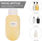 KICHOUSE Squeezable Abs Travel Storage Bottles 3pcs 60ml Leakproof Flip Cap Sub-packing Containers for Shampoo Lotion Toiletries Refillable for Travel Use